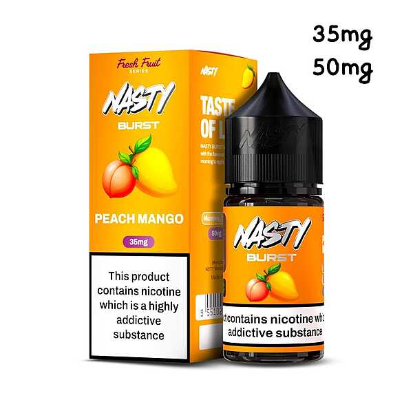 Nasty Salt Peach Mango 35MG 30ML Original - Hachi Tobacco Dubai UAE
