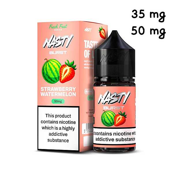 Nasty Salt Strawberry Watermelon 50MG 30ML Original - Hachi Tobacco Dubai UAE