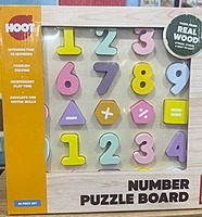 Wooden Chunky Alphabet & Number Board