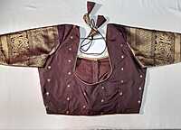 J476: Ready To Ship Beautiful Semi Gadwal Saree With Stitched Blouse