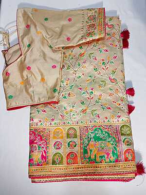 J480: Ready To Ship Beautiful Saree With Stitched Blouse