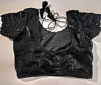 J468: Ready To Ship Beautiful Sequence Work Saree With Stitched Blouse