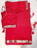 J458: Ready To Ship Beautiful Mangalagiri Handloom Saree With Stitched Blouse J458: Ready To Ship Beautiful Mangalagiri Handloom Saree With Stitched Blouse