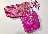 J462: Ready To Ship Beautiful Semi Kanchipattu Saree With Stitched Embroidery Work Blouse