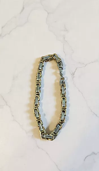 Dual tone link Bracelet