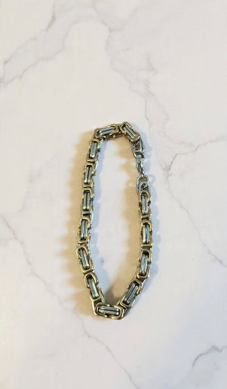 Dual tone link Bracelet