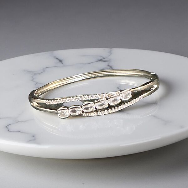 Crystal Embellished stone Bangle