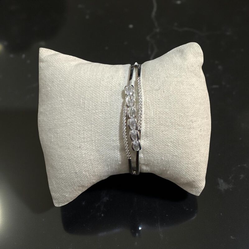 Crystal Embellished stone Bangle