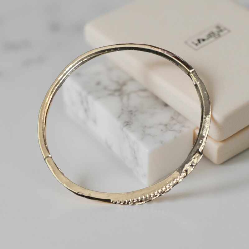 Crystal Embellished stone Bangle