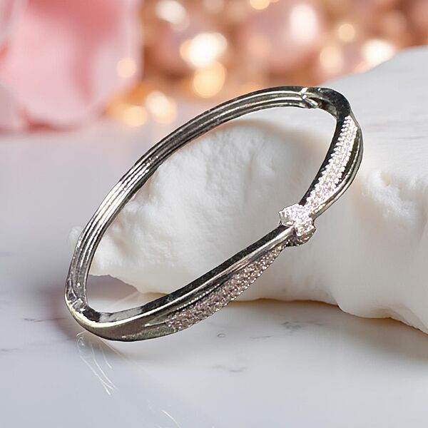 Crystal Embellished Infinity Bangle