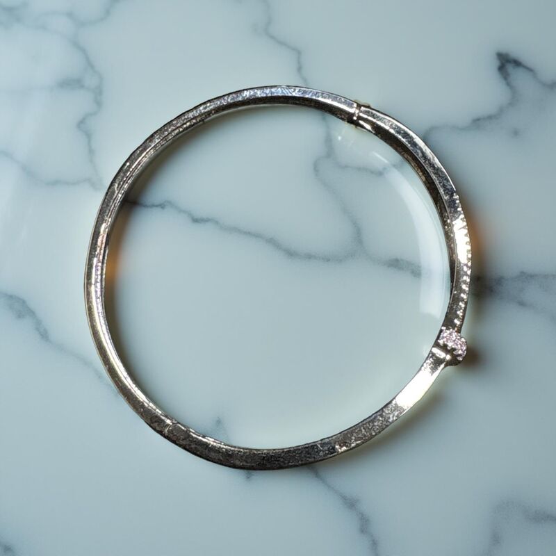 Crystal Embellished Infinity Bangle