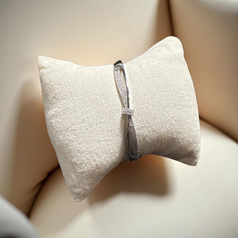 Crystal Embellished Infinity Bangle