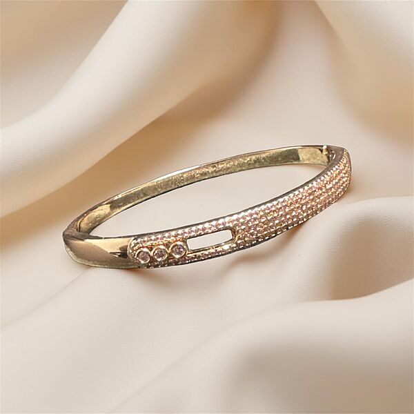 Crystal Sliding Stone Bangle