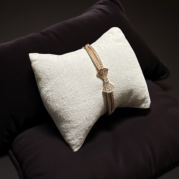 Crystal Embellished Bow Bracelet