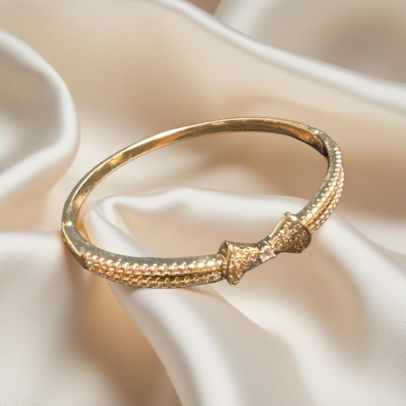 Crystal Embellished Bow Bracelet