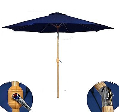 SOMBRILLA 2.7 DARK BLUE (MADERA)