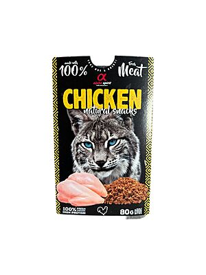 Alpha Spirit Natural Snacks for cats-chicken 80g