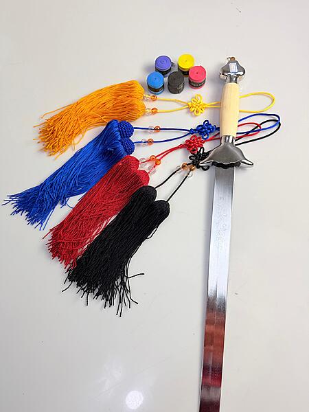Espada Jian Wushu Kung Fu flexible sin funda