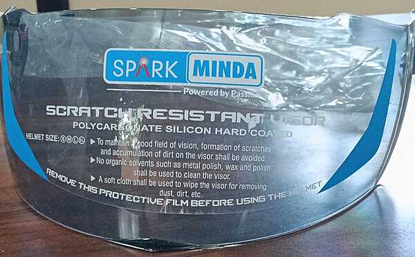 SPARK MINDA BLACK VISOR FOR BRUISER