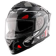 VEGA ZAP DUDE DULL BLACK/RED D/V (M)