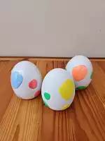 Dino Egg with flexi Triceratops and T-Rex