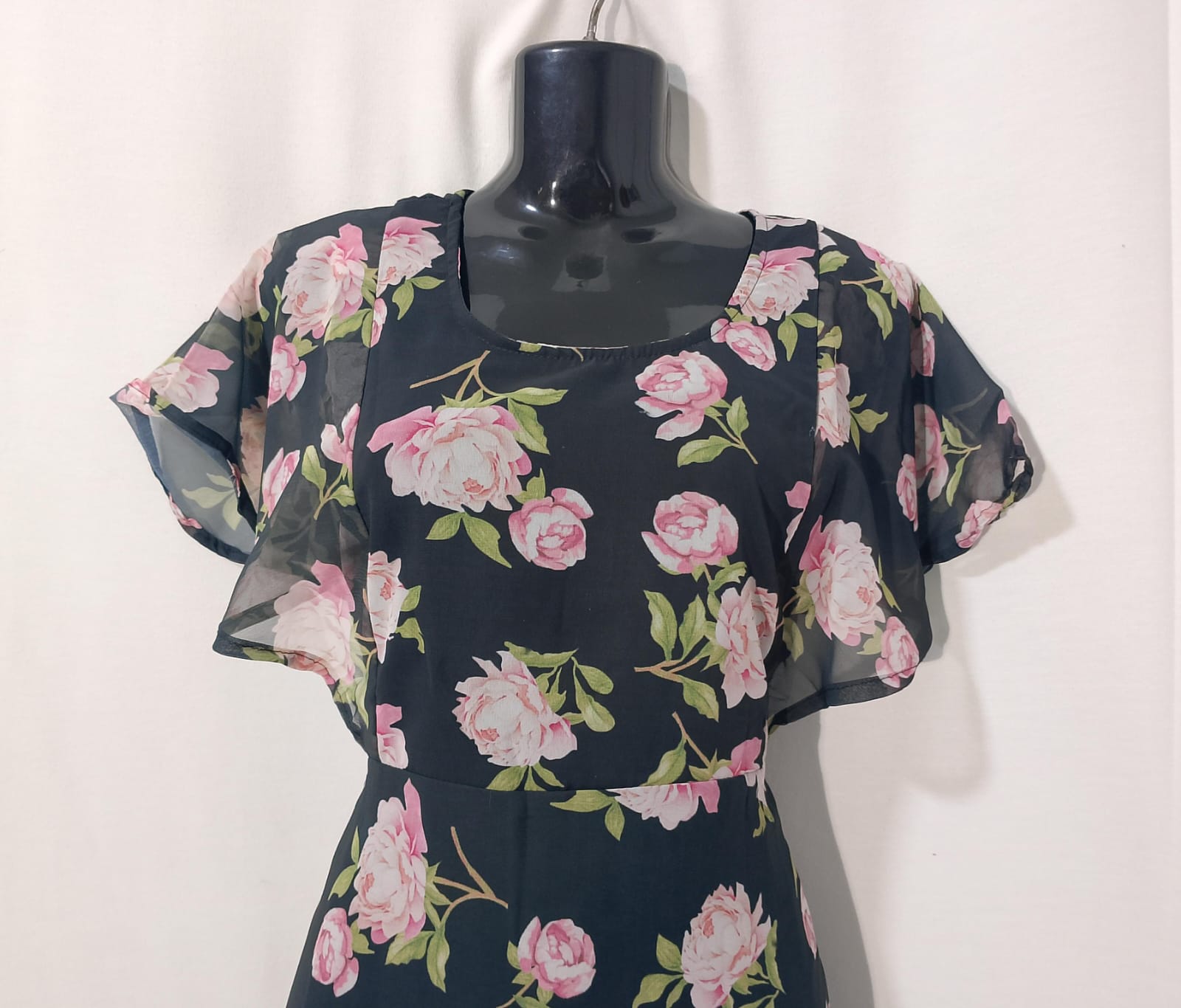 K67: Ready To Ship Beautiful Georgette Long Frock