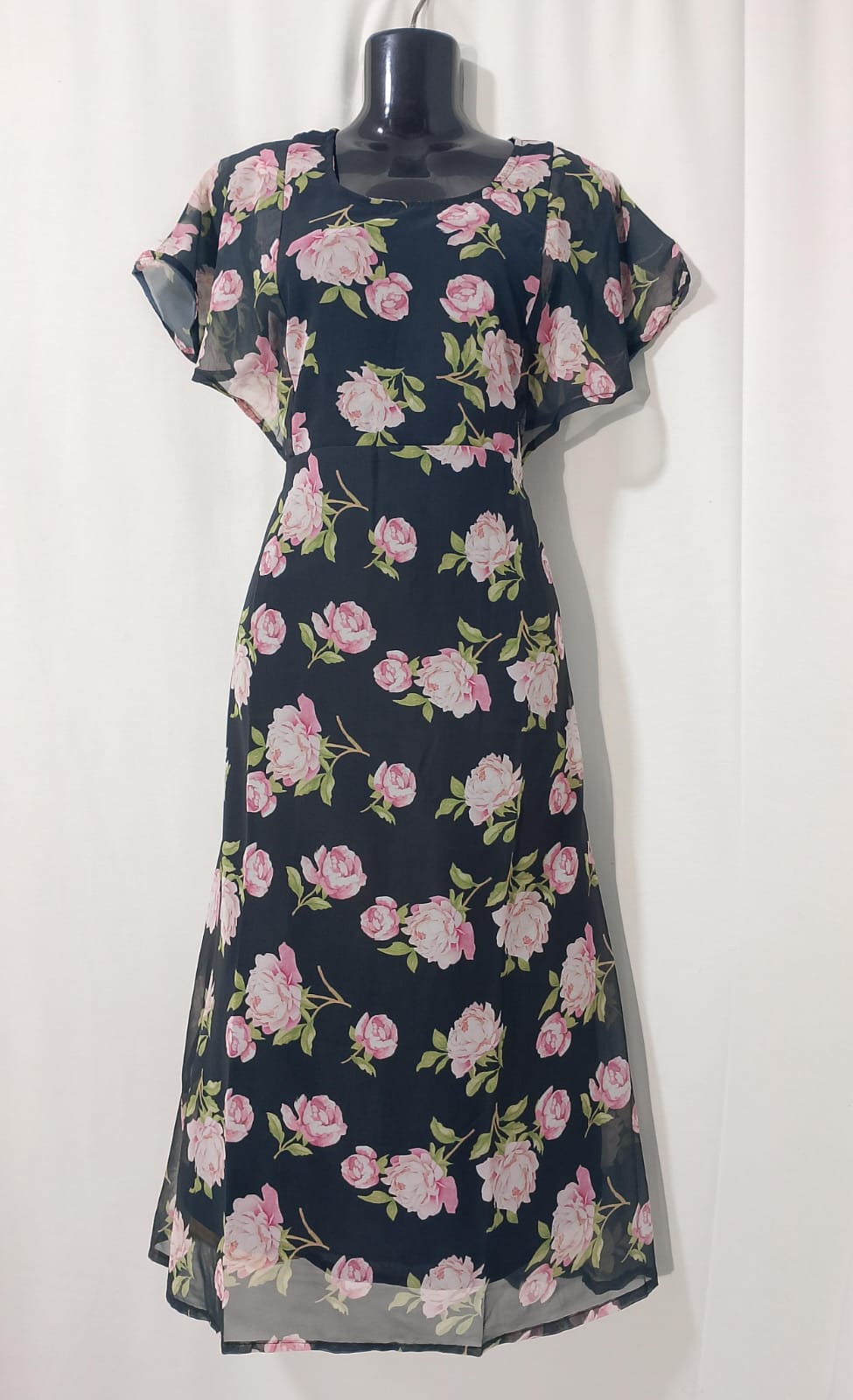 K67: Ready To Ship Beautiful Georgette Long Frock