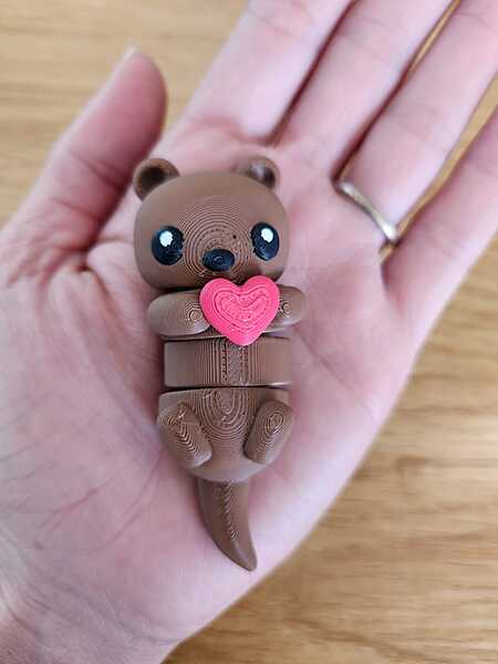 Flexi Otter with Heart