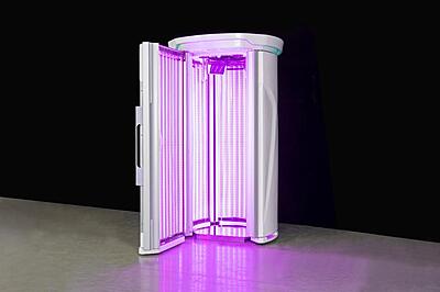 Standing Red Light Therapy Cabin – Full-Body Vertical LED PDT System