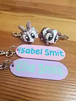 Name Tag Keychains - 8cm