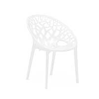 Nilkamal Crystal Polypropylene Premium Chair (Milky White)