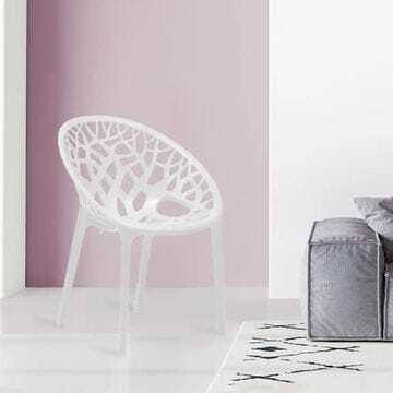 Nilkamal Crystal Polypropylene Premium Chair (Milky White)