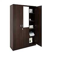 Nilkamal Willy 3 Door Wardrobe with Mirror (New Wenge)