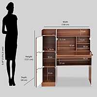 Nilkamal Neptune Neo Study Table (Walnut/White)