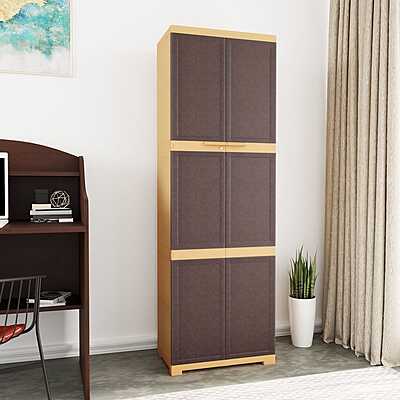 Nilkamal Freedom Mini Large (FML) Plastic Storage Cabinet (Weathered Brown / Biscuit)