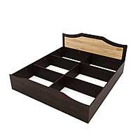 Nilkamal Willy King Bed With Storage (Wenge & Sonama Oak)