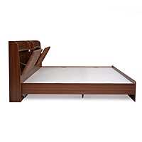 Nilkamal Tokyo Calipso Queen Bed Without Storage (Classic Plank Walnut)