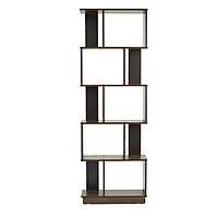 Nilkamal Checkers 5 Tier Book Shelf (Walnut)