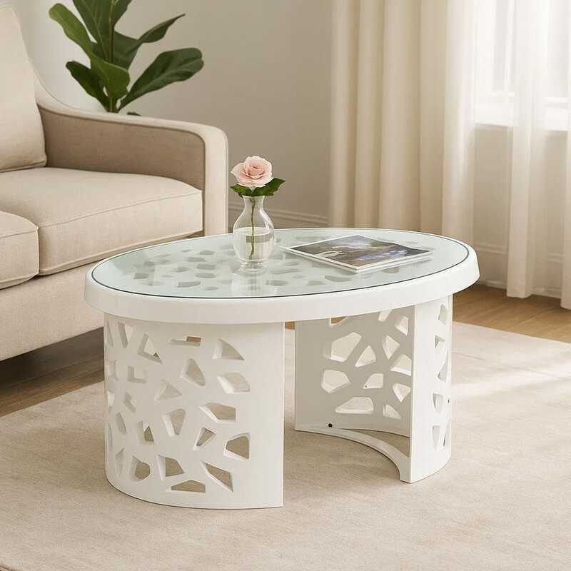 Nilkamal Crystal Plastic Centre Table