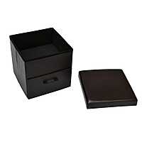 Nilkamal Flexi Small Foldable Ottoman with 1 Drawer (Brown)