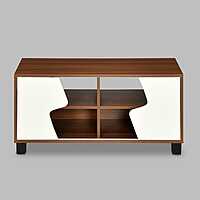 Nilkamal Clive TV Unit (Walnut and White)