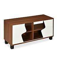 Nilkamal Clive TV Unit (Walnut and White)