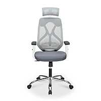 Nilkamal Verona High Back Office Chair (White & Grey)