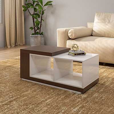 Nilkamal Mono Coffee Table (Legno Oak/Frosty White)