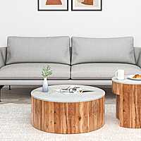 Nilkamal Oaken Marble Coffee Table