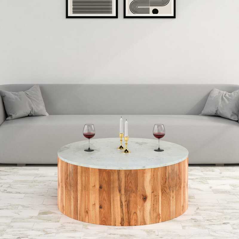 Nilkamal Oaken Marble Coffee Table