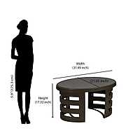 Nilkamal Mystique Center Table with Glass Top