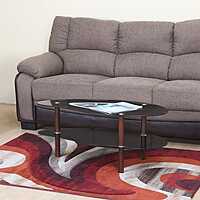 Nilkamal Stuart Center Table (Black / Walnut)