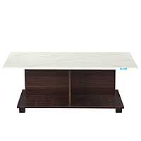 Nilkamal Luca Coffee Table (Legno Oak & Frosty White)