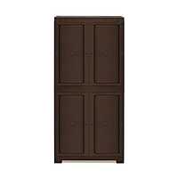 Nilkamal Freedom Mini Medium (FMM) Star Plastic Storage Cabinet (Weathered Brown & Biscuit)